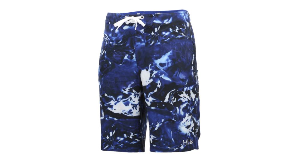 HUK Performance Fishing Freeman 21in Boardshort Bottoms, Board short - Mens, Hydro Reflex, 30in, H2000061-468-30