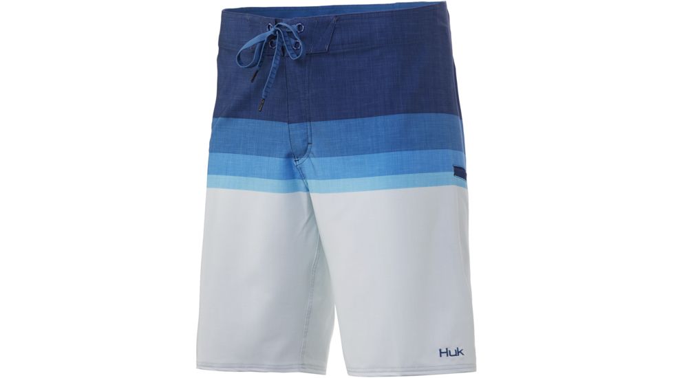 HUK Performance Fishing Gulfstream Print Boardshort - Mens, Sargasso Sea, 40, H2000094-409-40
