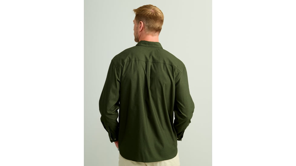 HUK Performance Fishing Hawser Heather Flannel - Mens, Cyprs Lnd Hthr, 2XL, H1500208-378-XXL