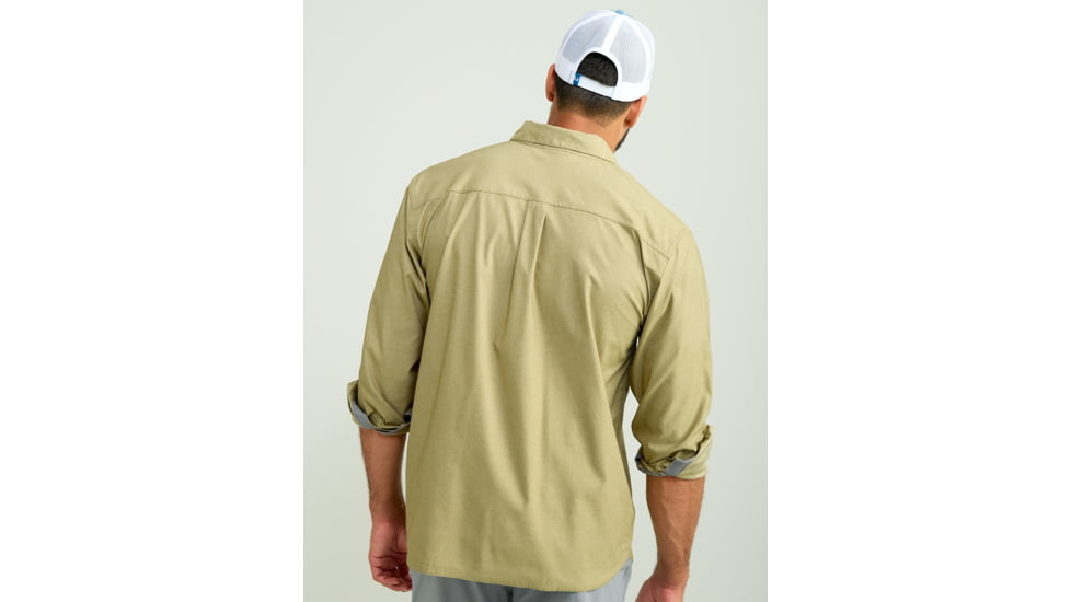 HUK Performance Fishing Hawser Heather Flannel - Mens, Overland Hthr, 2XL, H1500208-368-XXL