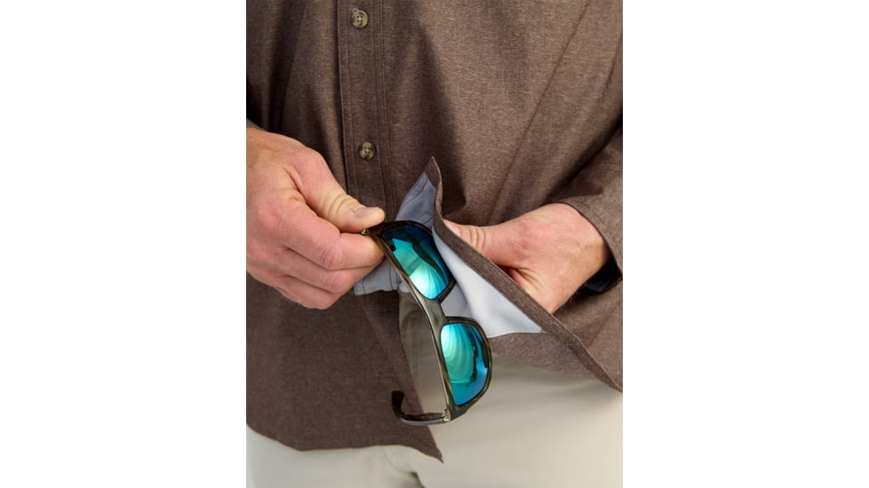 HUK Performance Fishing Hawser Heather Flannel - Mens, Pluff Mud Hthr, 2XL, H1500208-203-XXL