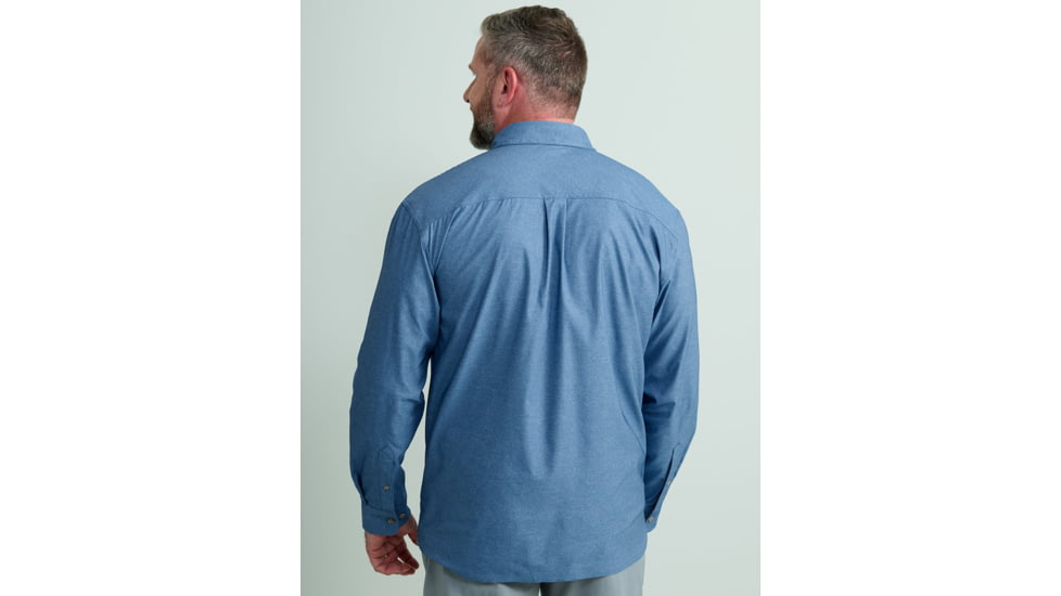 HUK Performance Fishing Hawser Heather Flannel - Mens, Quiet Hrbr Hthr, Medium, H1500208-509-M