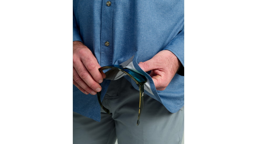 HUK Performance Fishing Hawser Heather Flannel - Mens, Quiet Hrbr Hthr, Medium, H1500208-509-M