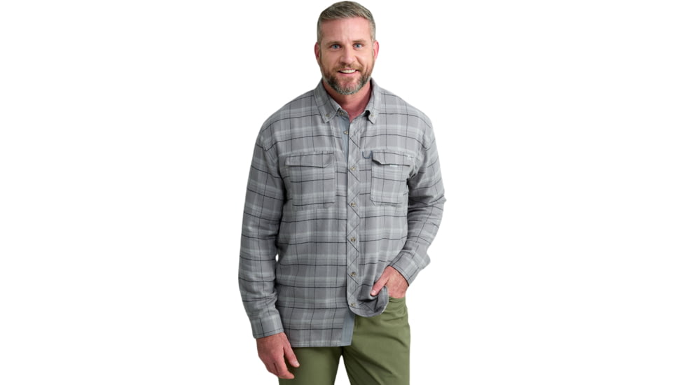 HUK Performance Fishing Hawser Plaid Flannel - Mens, Night Owl, Medium, H1500209-016-M