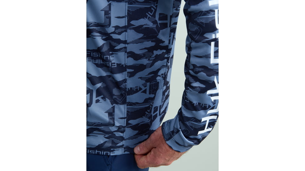 HUK Performance Fishing Hidden Huk Pursuit Crew - Mens, Naval Academy, Extra Large, H1200590-413-XL