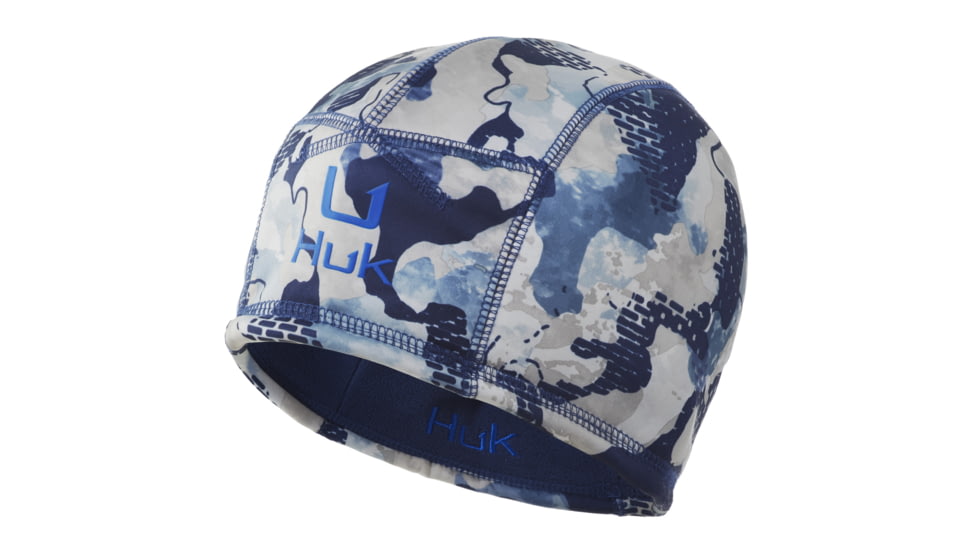 HUK Performance Fishing Huk Camo Reversable Beanie - Men's, Bluefin, One Size, H3000295-976-1
