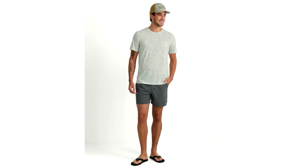 HUK Performance Fishing Drift Printed Short Sleeve Crew - Mens