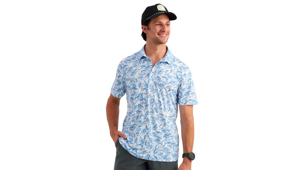 HUK Performance Fishing Pursuit Kc Printed Polo - Mens