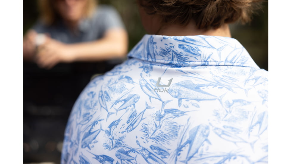 HUK Performance Fishing Pursuit Kc Printed Polo - Mens