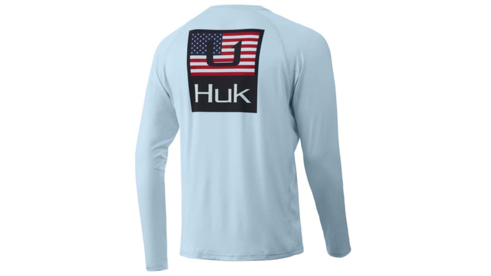 HUK Performance Fishing HUKd Up Americana Pursuit - Mens, Ice Blue, Small, H1200298-450-S