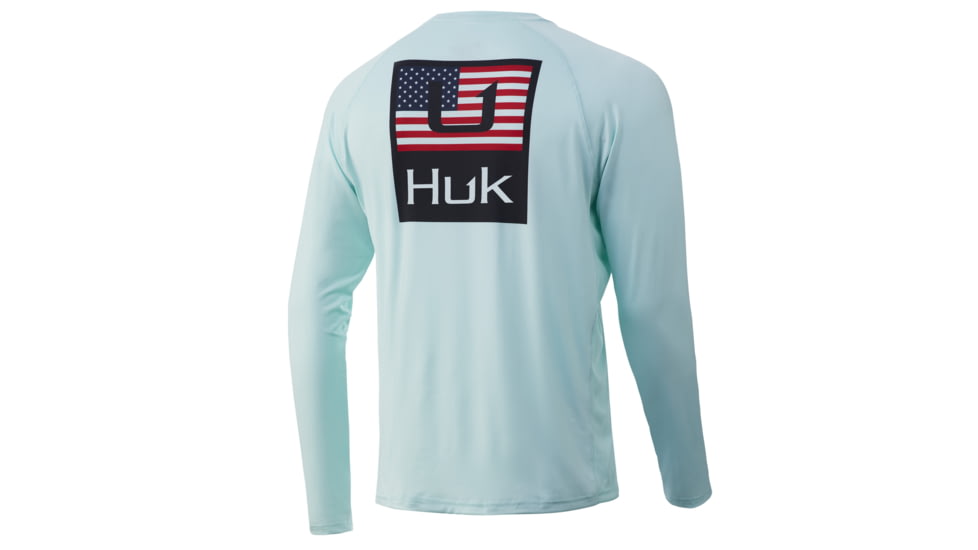 HUK Performance Fishing HUKd Up Americana Pursuit - Mens, Seafoam, Extra Large, H1200298-350-XL