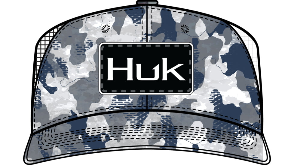 HUK Performance Fishing HukD Up Angler Refraction - Mens, Bluefin, One Size, H3000256-976-1