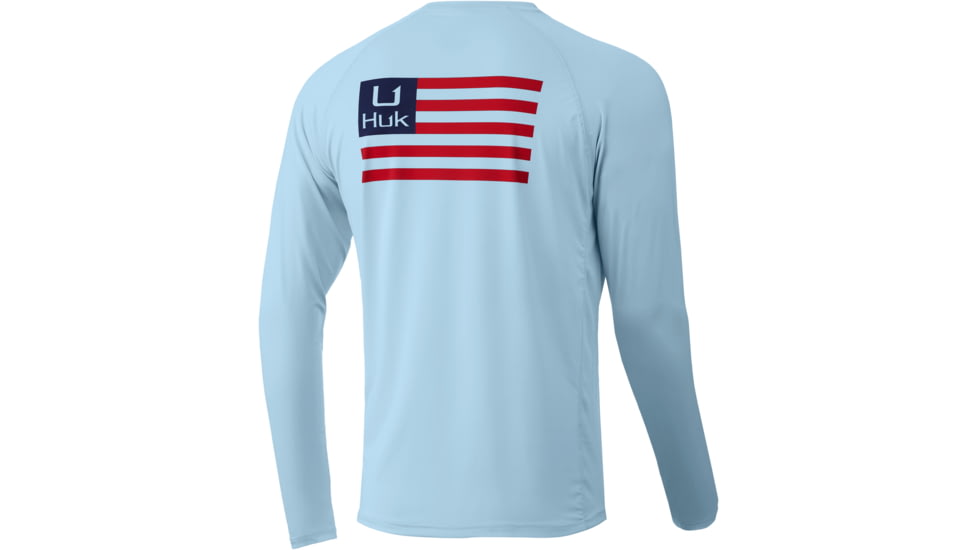 HUK Performance Fishing HUKd Up Flag Pursuit - Mens, Ice Blue, Medium, H1200316-450-M