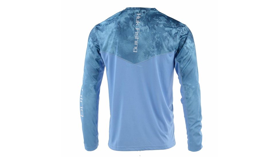 HUK Performance Fishing Icon Camo 1/4 Zip Tops - Mens, Flow, 2XL, H1200147-455-XXL