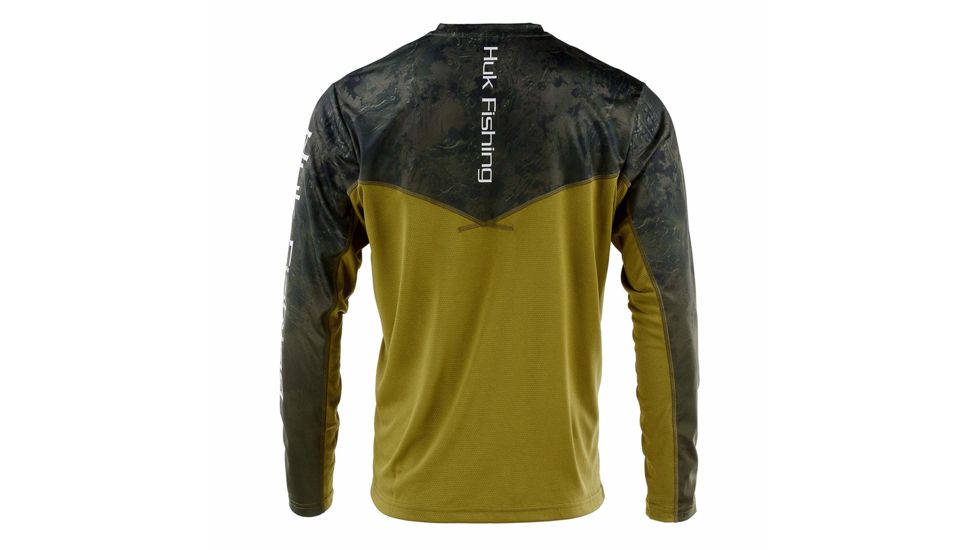 HUK Performance Fishing Icon Camo 1/4 Zip Tops - Mens, Southern Tier, 2XL, H1200147-385-XXL