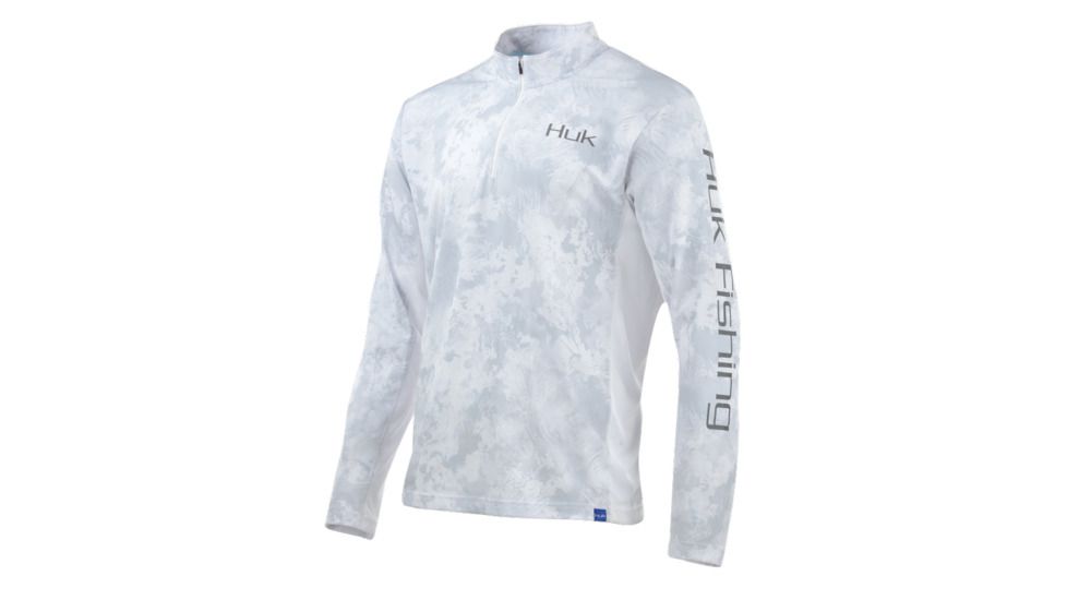 HUK Performance Fishing Icon Camo 1/4 Zip Tops - Mens, Sub Zero, 2XL, H1200147-185-XXL