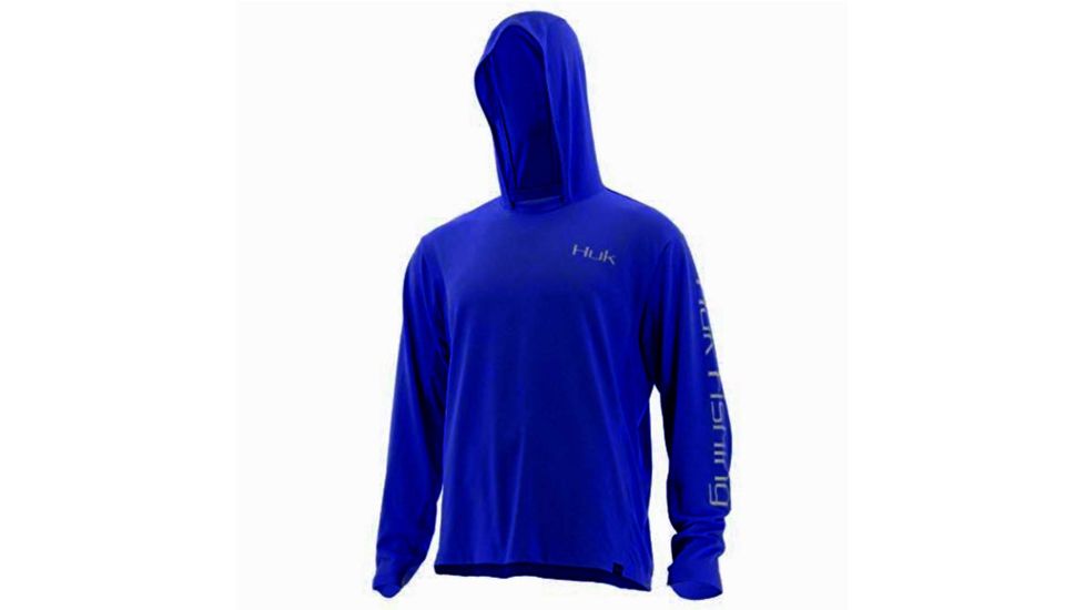 HUK Performance Fishing Icon Hoodie, Pullover - Men's, Dark Blue, Large, H1200139-401-L