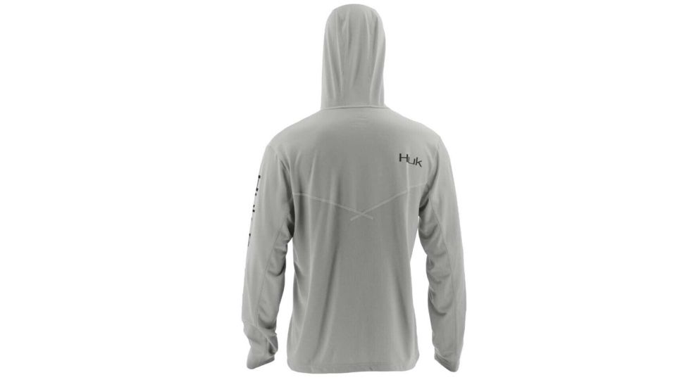HUK Performance Fishing Icon Hoodie, Pullover - Men's, Grey, Medium, H1200139-020-M