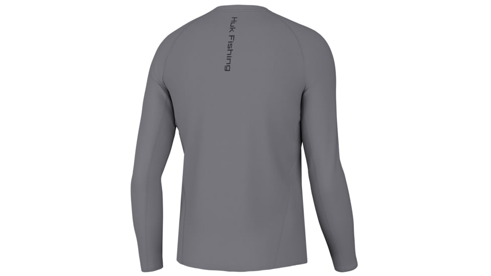 HUK Performance Fishing Icon LS Crew Shirt - Mens, Night Owl, 2XL, H1200573-016-XXL