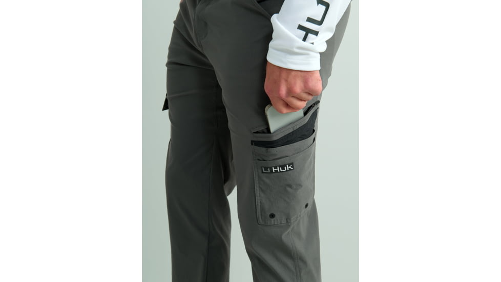 HUK Performance Fishing Icon Pro Pant - Mens, Volcanic Ash, 34US, H2000223-013-34