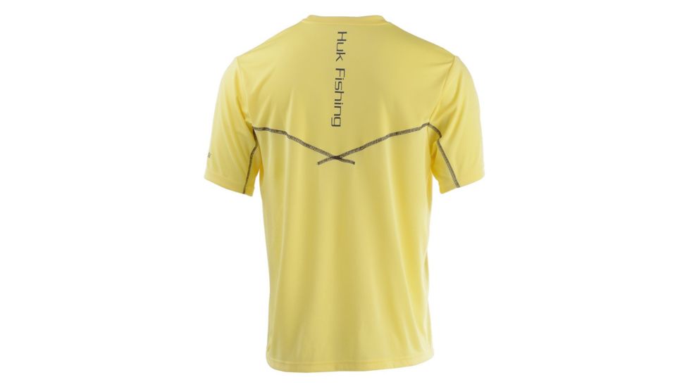 HUK Performance Fishing Icon SS Tops, Short Sleeve - Mens, Butter, 2XL, H1200137-745-XXL