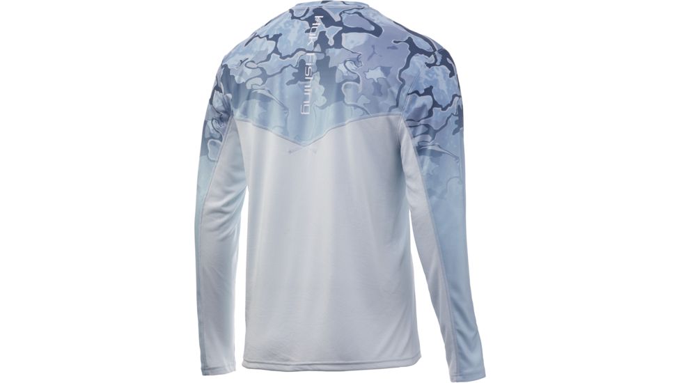 HUK Performance Fishing Icon X Camo Fade Long Sleeve Tee - Mens, Erie, Small, H1200155-037-S