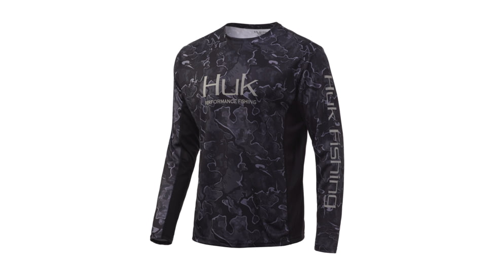 HUK Performance Fishing Icon X Camo Long Sleeve - Mens, Hannibal Bank, 2XL, H1200143-007-XXL