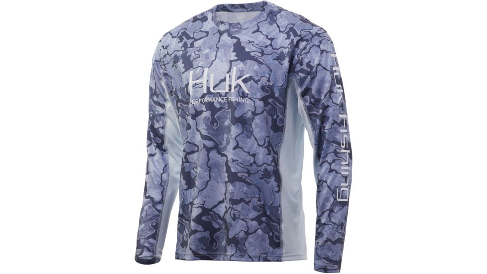 HUK Performance Fishing Icon X Camo Long Sleeve Tee - Mens, Erie, 2XL, H1200143-037-XXL