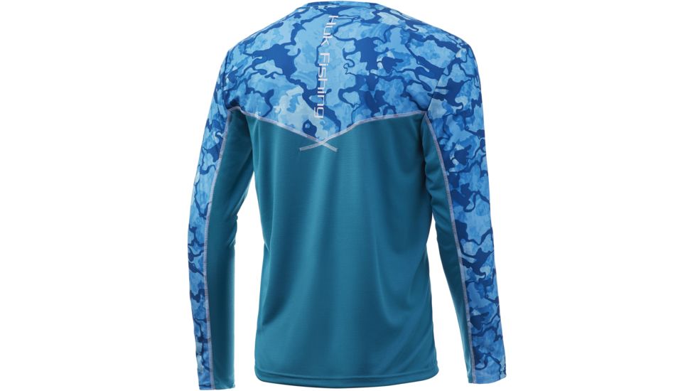 HUK Performance Fishing Icon X Camo Long Sleeve Tee - Mens, North Drop, Large, H1200143-431-L