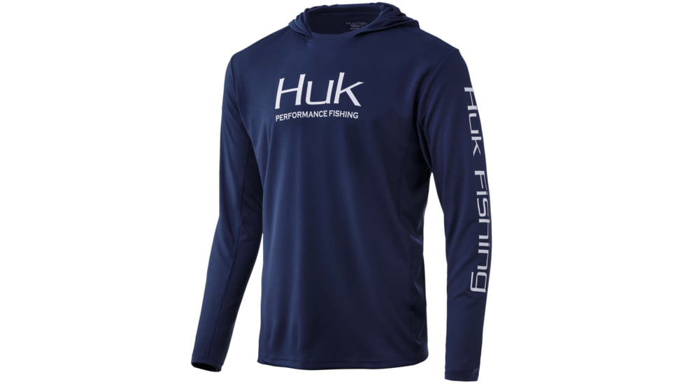 HUK Performance Fishing Icon X Hoodie - Men's, Sargasso Sea, Medium, H1200139-409-M
