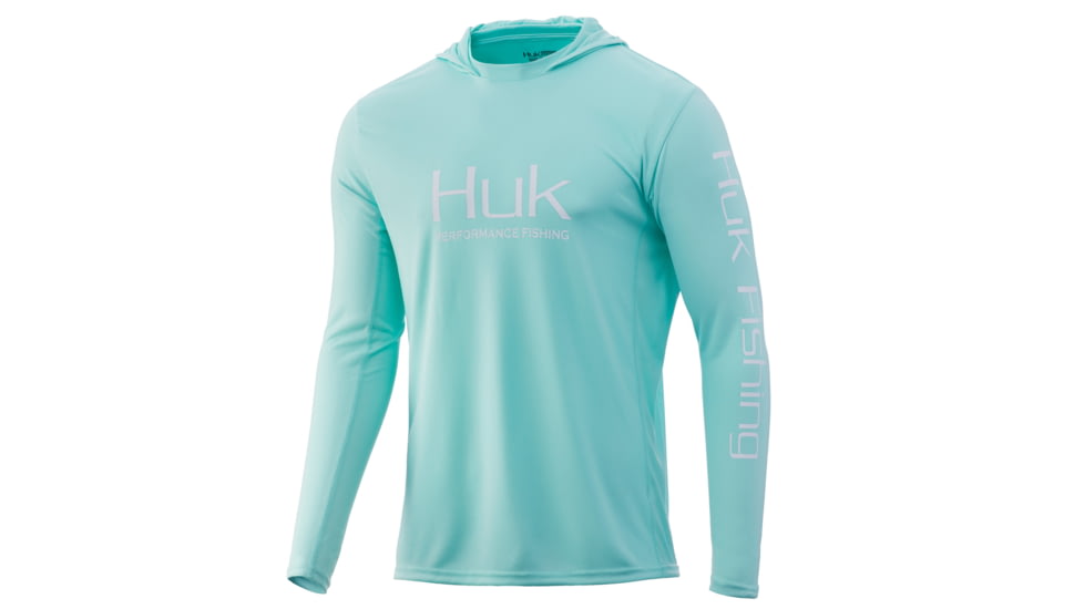 HUK Performance Fishing Icon X Hoodie - Men's, Seafoam, Small, H1200139-350-S