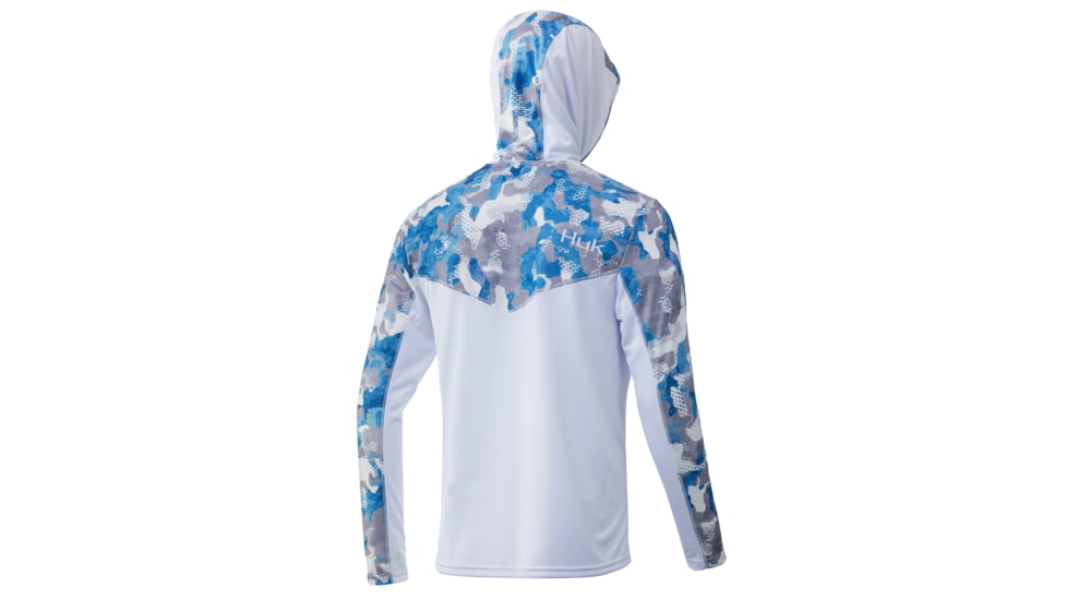 HUK Performance Fishing Icon X KC Refraction Camo Hoodie - Mens, Ice Boat, Extra Large, H1200287-459-XL