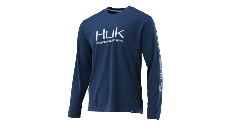 HUK Performance Fishing Icon X Long Sleeve - Mens, Sargasso Sea, Medium, H1200138-409-M