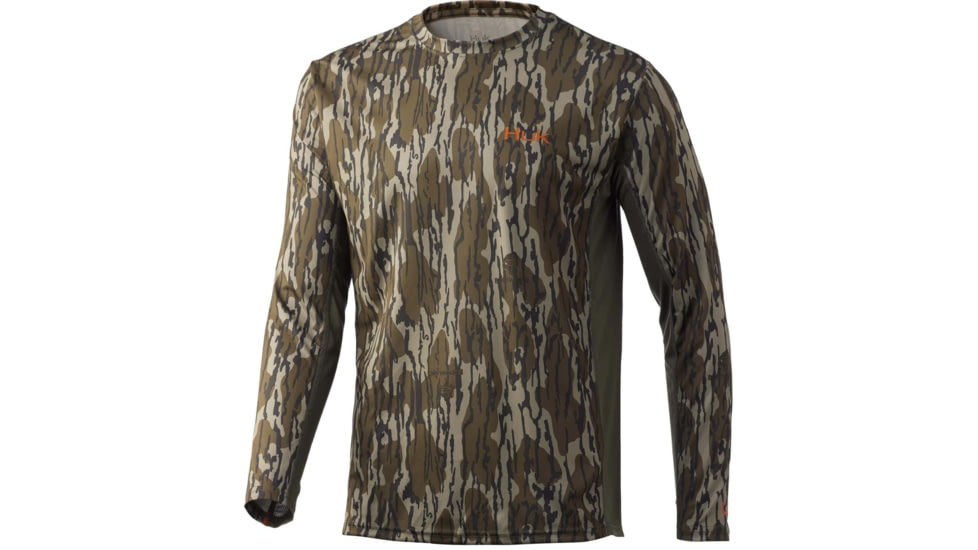 HUK Performance Fishing Icon X Long Sleeve Shirt - Men's, Mossy Oak Bottomland, Small, H1200453-922S
