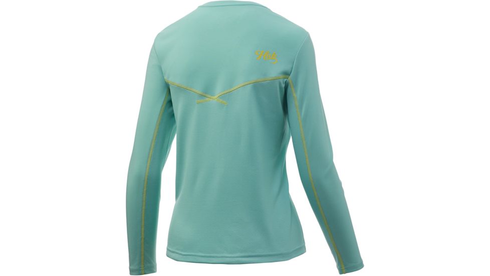 HUK Performance Fishing Icon X Long Sleeve Top - Womens, Bright Teal, Large, H6120018-442-L