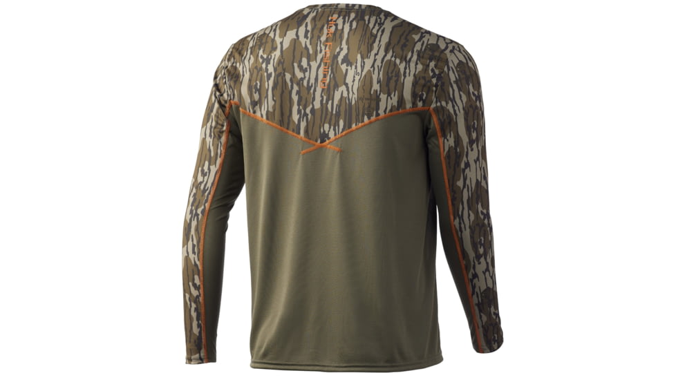 HUK Performance Fishing Icon X Mossy Oak Bottomland Long Sleeve - Mens, Mo Bottomland, 3XL, H1200453-922-XXXL