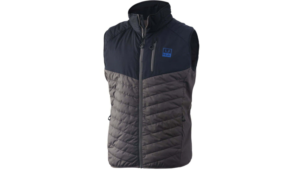 HUK Performance Fishing Icon X Puffy Vest - Men's, Iron, Extra Large, H4000086-010-XL