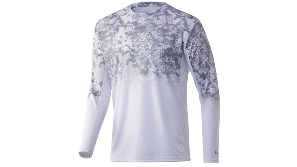 HUK Performance Fishing Icon X Tide Change Fade Long Sleeve - Men's, Hogs Back, Extra Large, H1200388-959-XL