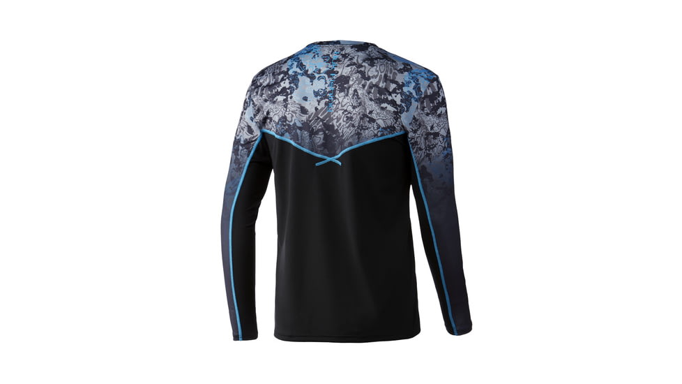 HUK Performance Fishing Icon X Tide Change Fade Long-Sleeve Shirt - Men's, Medium, Perigian, H1200388-996-M