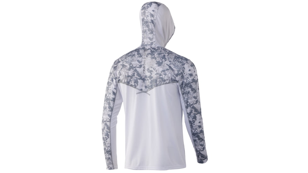 HUK Performance Fishing Icon X Tide Change Hoodie - Men's, Hogs Back, 2XL, H1200390-959-XXL