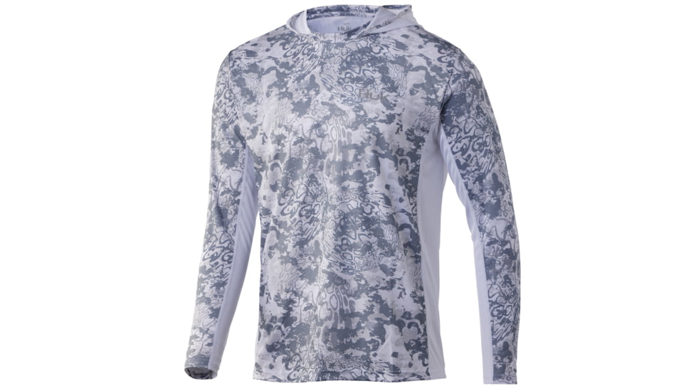 HUK Performance Fishing Icon X Tide Change Hoodie - Men's, Hogs Back, 2XL, H1200390-959-XXL