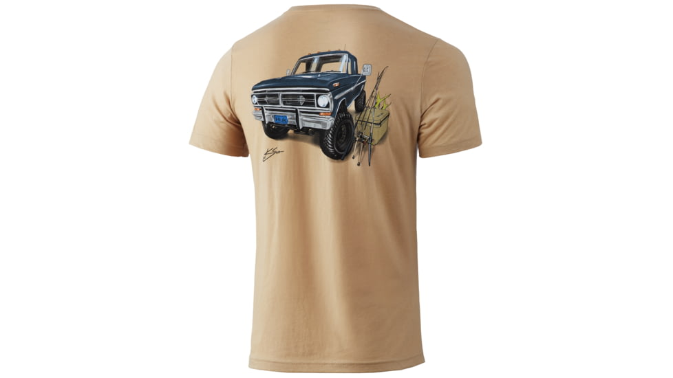 HUK Performance Fishing KC 250 Style Tee - Men's, Tan Heather, Extra Large, H1000312-274-XL