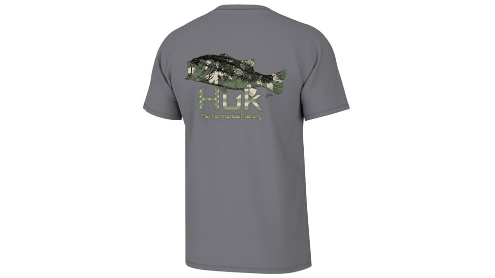 HUK Performance Fishing KC Camo Bass Tee - Mens, Night Owl, L, H1000480-016-L