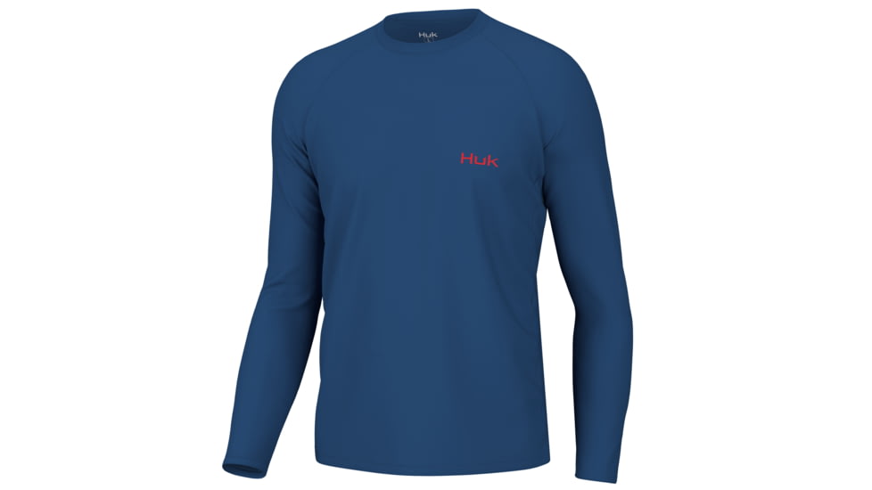 HUK Performance Fishing KC Flag Fish Pursuit - Mens, Set Sail, L, H1200512-489-L