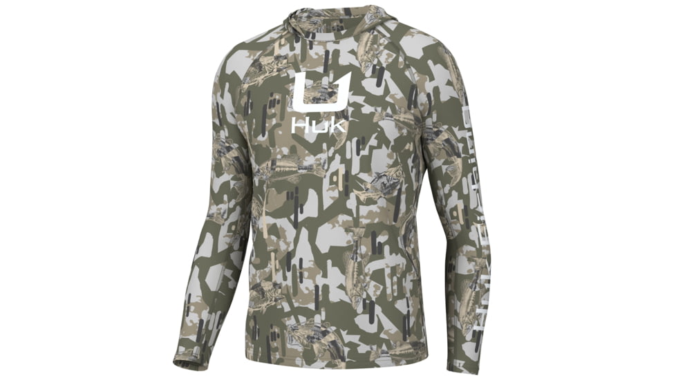 HUK Performance Fishing KC Icon Apex Vert Hoodie - Mens, Moss, 2XL, H1200585-316-XXL