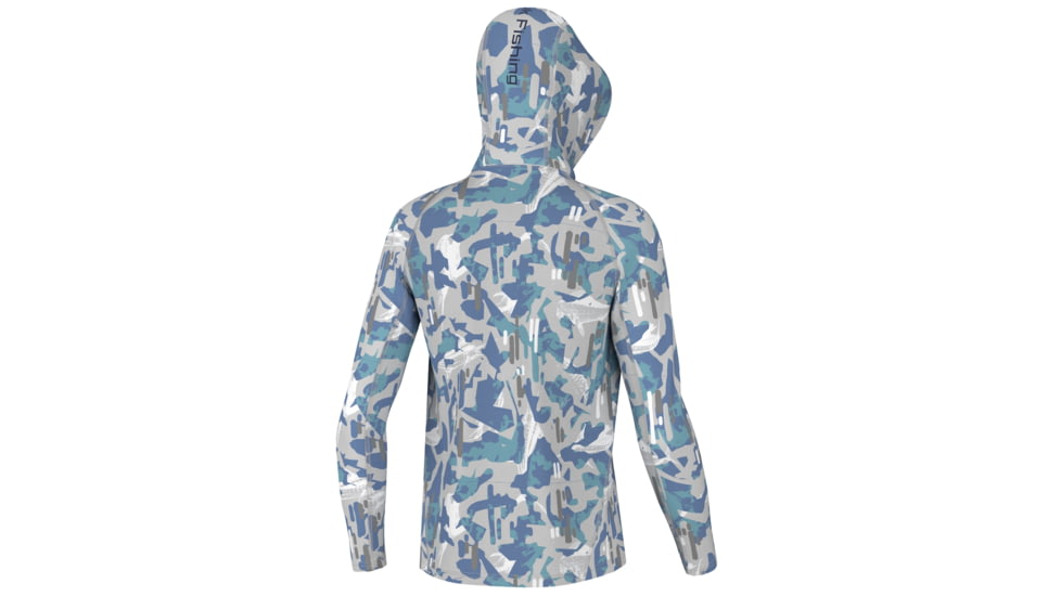 HUK Performance Fishing KC Icon Apex Vert Hoodie - Youth, Marine Blue, YXS, H7120100-372-YXS
