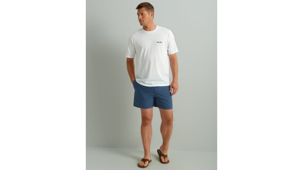 HUK Performance Fishing KC Painted Stripes Tee - Mens, White, Small, H1000485-100-S