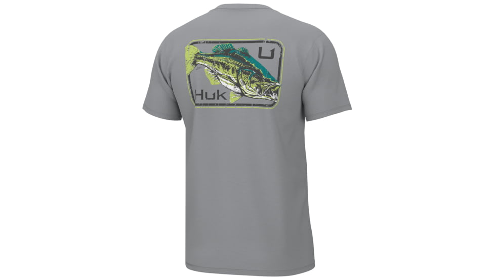 HUK Performance Fishing Kc Vintage Largie Tee - Men's, Harbor Mist, 2XL, H1000414-034-XXL