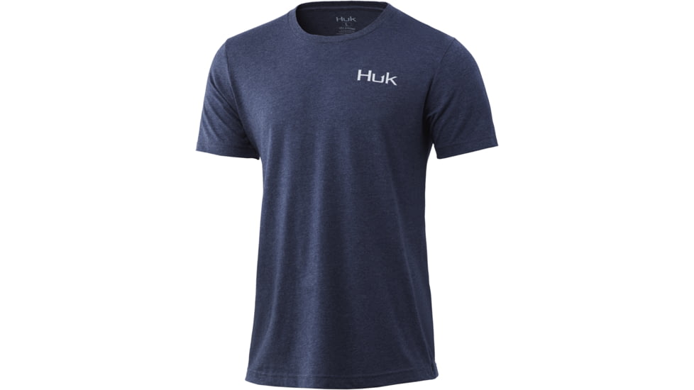 HUK Performance Fishing KC Wide Open America - Mens, Sargasso Sea Heather, 2XL, H1000319-416-XXL