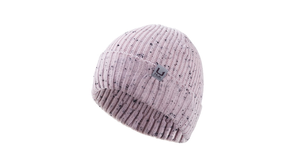 HUK Performance Fishing Knit Beanie - Womens, Barely Pink, One Size, H6300038-665-1